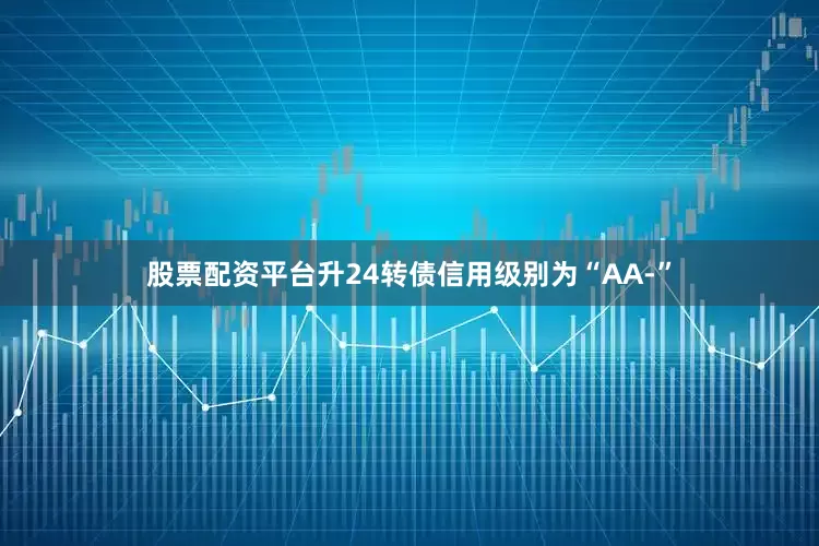 股票配资平台升24转债信用级别为“AA-”