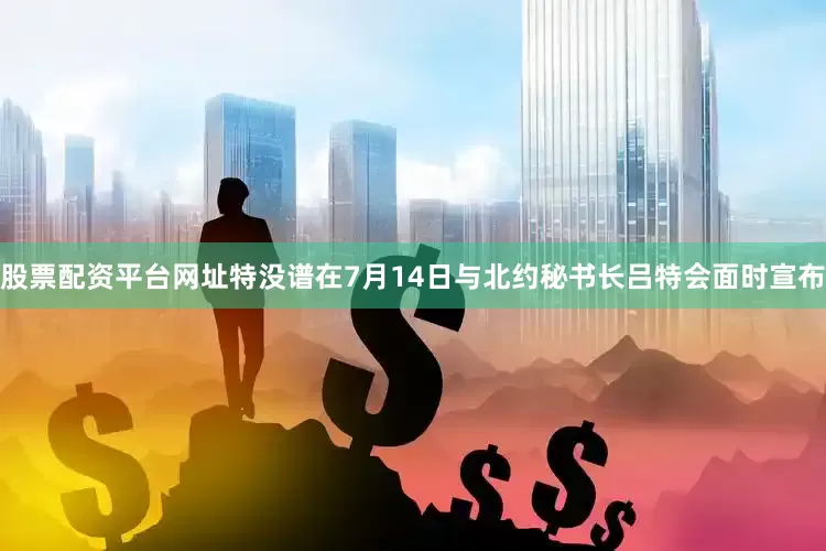 股票配资平台网址特没谱在7月14日与北约秘书长吕特会面时宣布