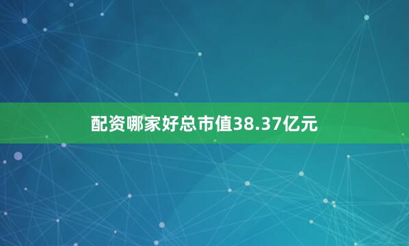 配资哪家好总市值38.37亿元